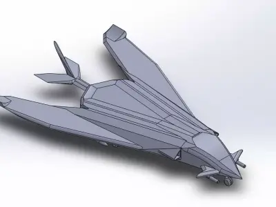 airplane 2 fighter jet Free 3D print model