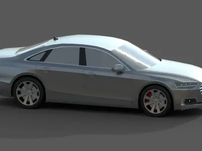 Low-Poly Car No 1 Free low-poly 3D model