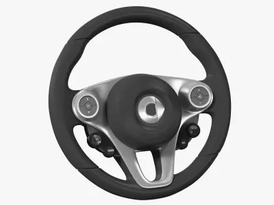 Smart EQ Fortwo Steering Wheel 3D model