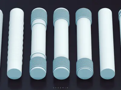 SFDEMIR Tube Kitbash 01 3D Model Collection  3D model