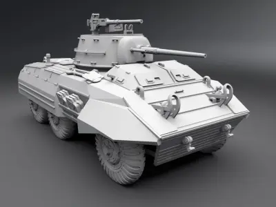 M8 Greyhound Scale model 3D print model
