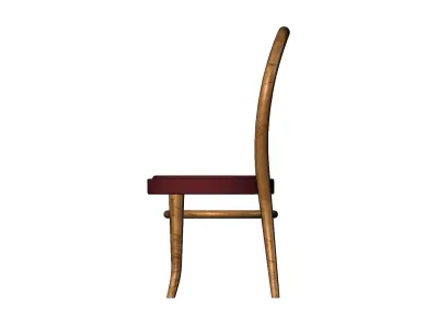 Miniature traditional bentwood chair mockup 3D print model