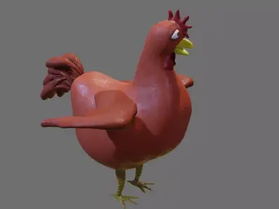 Chiken rooster Free 3D model