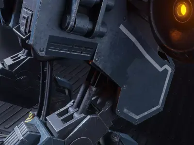 Robo-Mech Low-poly 3D model