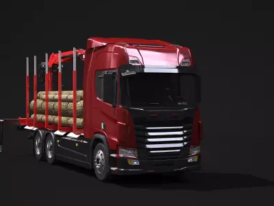 Generic Logging Truck 3D model