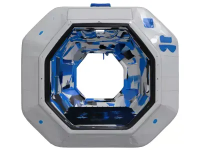 SciFi Modular Space Habitat Module 3D model
