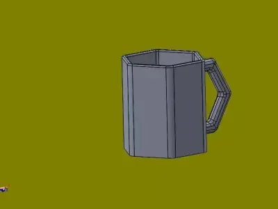solidtutorial020 beer mug Free 3D model
