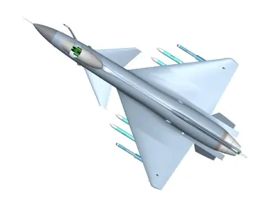 Chengdu J-10 3D model purchase