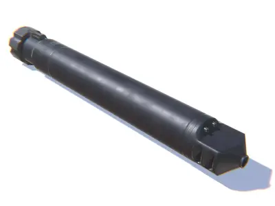 Tactical Silencer 50BMG Low-poly 3D model