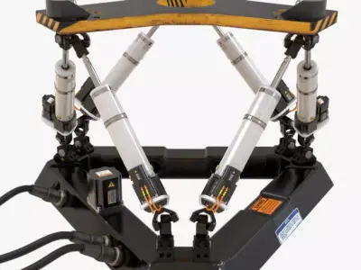 Hexapod Platform 3D model