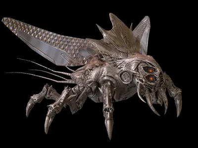 LandBug5 spider Low-poly 3D model