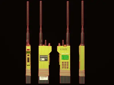 Military-Radio-Portable Low-poly 3D model