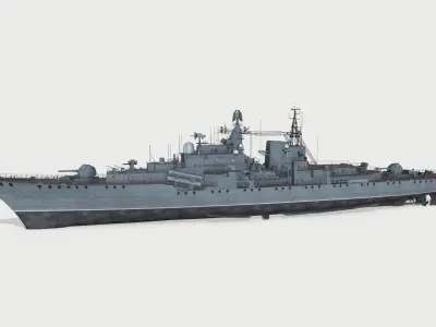 Sovremenny 956 Low-poly 3D model