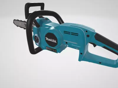 Makita DUC307ZX2 18V LI ion LXT Brushless 300mm Chainsaw Low-poly 3D model