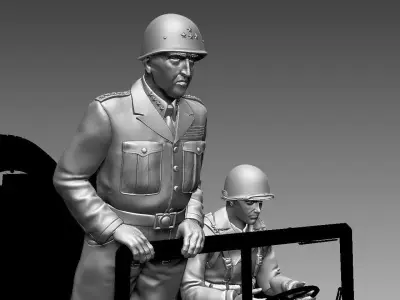 general Patton 3D print model purchase