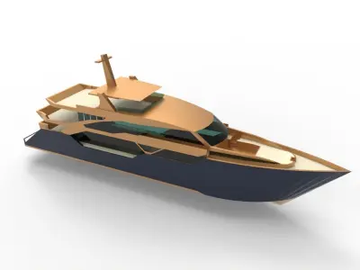 Super Yacht 3D model