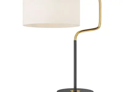 Adesso Antique Brass or  Bronze Jacob Table Lamp Low-poly 3D model