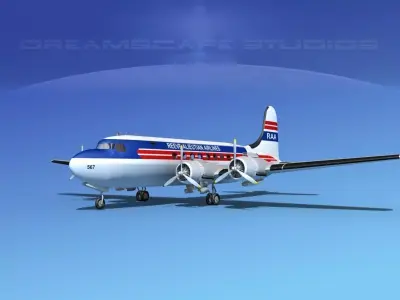 Douglas DC-4 Reeve Aleutian 3D model