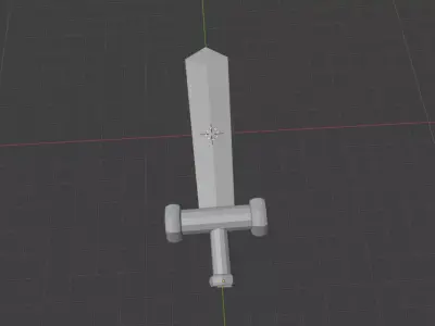 BROADIRON- A Low Poly Sword Low-poly 3D model