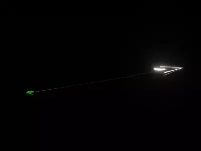 Stylized Arrow 2    Free low-poly 3D model