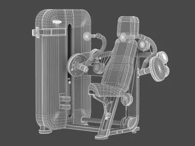Technogym Selectorized Artis Arm Extension 3D model