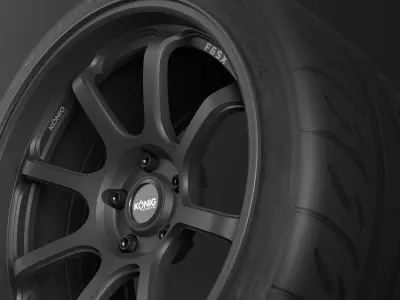 KONIG F6SX Low-poly 3D model