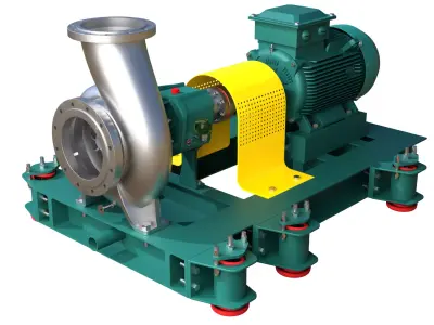 Centrifugal Pump  Assembly and Exploded View  3D model