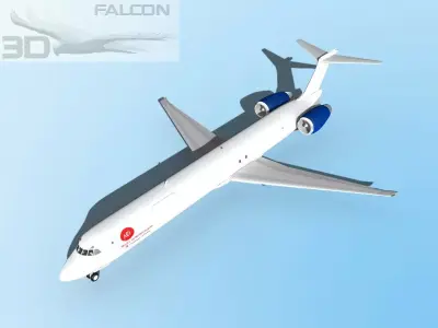 Falcon3D MD-80 AEI Cargo 3D model