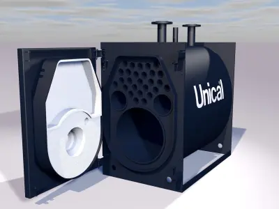 Industrial boiler UNICAL TX180 3D model
