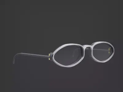 Glasses sun accesories mirrored sunglasses miami 3D model