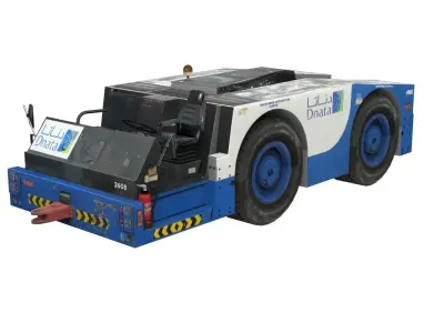 Lowpoly B700 Tow Tractor Low-poly 3D model