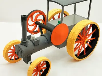 STEAM TRACTOR 3D print model
