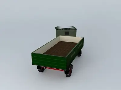 Eco Rail Scammell No 4 Dummy! Old Steam Days Free 3D model