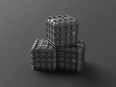Barrel with liquid Low-poly 3D model