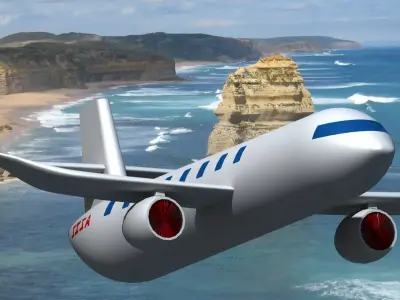 Airbus A220 3D model