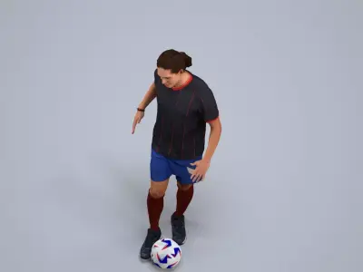 00497Mateo003 - Adult Caucasian male exercising in athletic 3D model