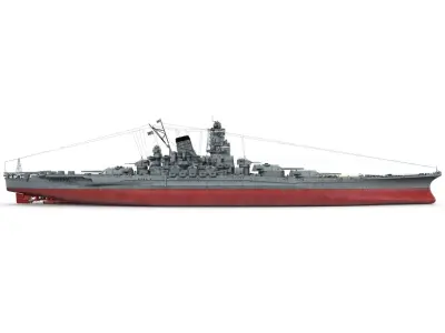 Japanese Battleship Yamato 3D model