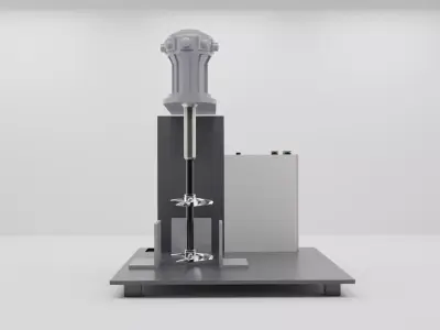 Pneumatic Elevating Type Glue Stirrer Pneumatic Glue Stirrer  3D model