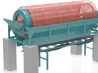 Drum Screening Machine 3D model