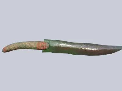 Mayan weapon Low-poly 3D model purchase