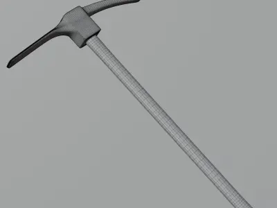 Realistic Pickaxe 3D model