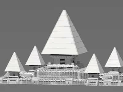 sci fi base  3D model