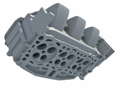 Engine head 3D model from CGTrader