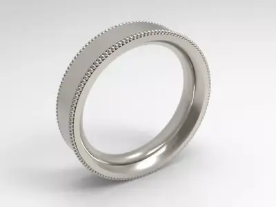 woman solitaire ring 7 part r00127 3D print model