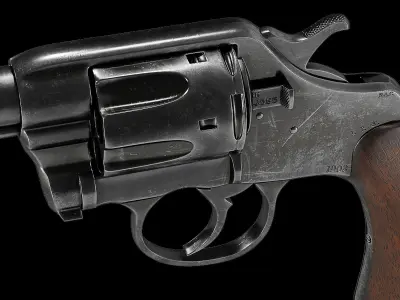Realistic 3d-Model Colt-Revolver-1903 revolver 3D model
