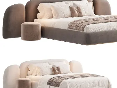 Vao bed Low-poly 3D model
