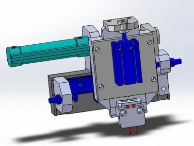 XZ  two axis conveying mechanism 3D model