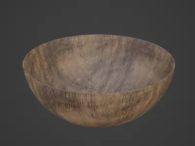 Medieval Bowl 03 Low-poly 3D model
