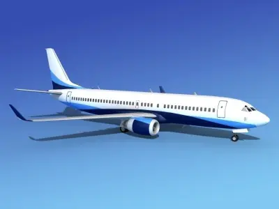 Boeing 737-800 BBJ 1 3D model
