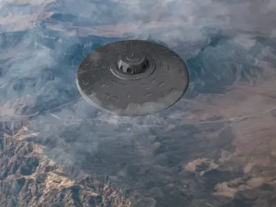 UFO Spaceship Low-poly 3D model by ChuckCG